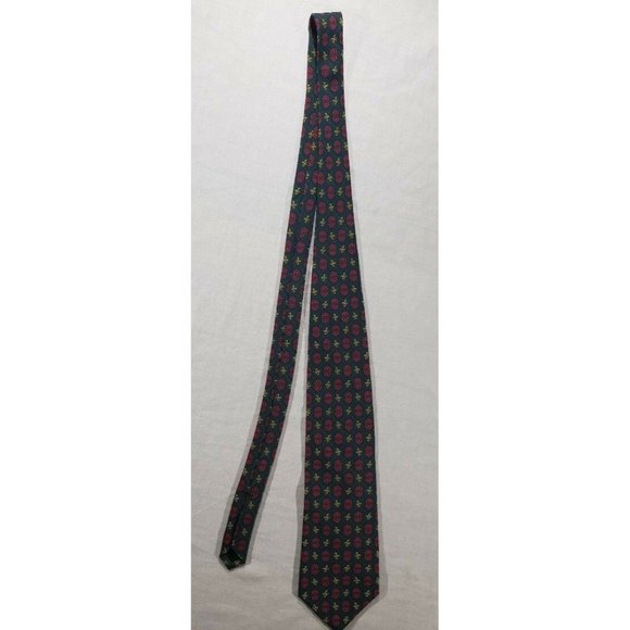 Burberrys Of London Green Paisley Tie - Picture 1 of 4